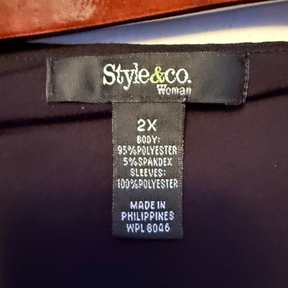 Style & Co Signature MPH Plus Size Women's Clothing Blouse Lot Bundle Size 2X - Picture 8 of 11